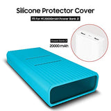 SYGA 1pc Power Bank Cover Only Anti-Slip Silicone Protection Cover for Mi 2C 20000mAh Powerbank_Blue