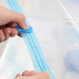 SYGA 6 Pieces Space Saver Vacuum Bag for Cloth Storage Bags with Manual Vacuum Pump_(2 Small(40x60 cm),2 Medium(50x70 cm),2 Large(60x80 cm)