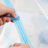 SYGA 6 Pieces Space Saver Vacuum Bag for Cloth Storage Bags with Manual Vacuum Pump_(2 * 2XL(70x100 cm),2 * 3XL(80x120 cm),2 * 4XL(90x130 cm)