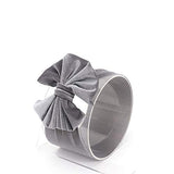 SYGA 1 Piece Velvet Bow Shape Baby Head Band_Grey_19.5 * 11cm