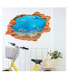 SYGA Wall Aquarium Underwater World Fashion Personality 3D Wall Stickers