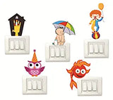 SYGA Set of 5 Multicolor Decorative Beautiful Modern Art Switch Board Stickers