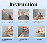 SYGA LongDrop False Nails and Glue Bottle Professional Brush On Nail Tip Glue for Press On Nails Fake Nails Long Lasting Press On Nails for Women and Girls- Transparent, 500 pieces