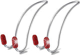 SYGA Car Hooks, 2 pcs Auto Hooks Car Hangers Headrest Hooks Holder for Mask Backpack Handbag Purse Bag Groceries (Red Bling)