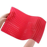 SYGA Silicone Baking Mat - Nonstick Reusable Heat Resistant Roasting Cooking Mat, Fat Reducing Silicone Mats (Red)