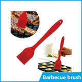 SYGA Silicone Brush Set Pastry Oil Basting Heat Resistant Non-Sticky Grilling for Baking Barbecue Brush (Pack of 2(Multi))