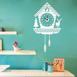 SYGA Beautiful White Vintage Wall Clock Sticker