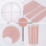 SYGA 1 Piece Sealed Compartment Multipurose Kitchen Container for Grains and Spices_Pink