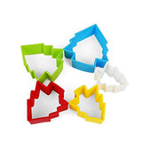 Syga Christmas Tree Shape Cookie Cutter Set 5 Pieces Set Mold For Biscuit Sandwich Cut
