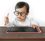 SYGA LCD Writing Pad, 12 inch Kids Doodle & Scribble Boards Erasable Writing Tablet for Kids Adults, Light Pink