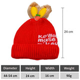 SYGA Winter Caps Woolen Knitted Cap for Kids Babies Ski Beanie Hat Double Dual Ears Beanie Cap for Girls Boys for 6 Months - 3 Years