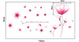 Syga Pink Flowers Wall Stickers A_FSEA