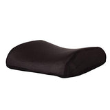 SYGA Memory Foam Breathable Healthcare Lumbar Cushion Back Waist Support Travel Pillow Car Seat Home Office Pillows Relieve Pain(Black)