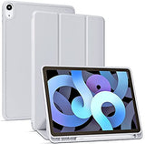 SYGA Cases for iPad Air 4 10.9 Inch A2316 A2324 A2325 A2074 Flip Cover with Pencil Holder, Grey