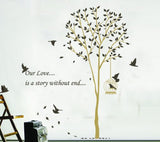 Syga Tree with Bird cage Wall Stickers