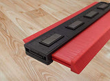 SYGA 25cm Long with Magnet Contour Irregular Profile Gauge Duplicator Tiling Laminate Tiles Edge Shaping Wood Measure Ruler for Professional Precise Measurement