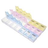 SYGA Pill Box with 7 Day Weekly Daily Pill Box Portable Tablet Container Organiser Medicine Dispenser Storage Travel Pill Holder Case