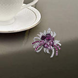 SYGA Brooch Pin Fashion Crystal Rhinestone Jewellery Pin Vintage Accessories Decoration Clothing Bouquet Brooches for Bridal Women Girl