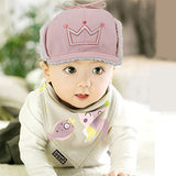 SYGA Toddler Boy's Girl's Winter Warm Trapper Hat Kids Crown Printed Earflap Hat, Free Size, Pink, Suitable for 2-7 Years