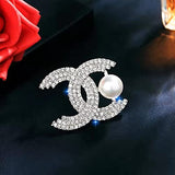 SYGA Brooch Pin Fashion Crystal Rhinestone Jewellery Pin Vintage Accessories Decoration Clothing Bouquet Brooches for Bridal Women Girl