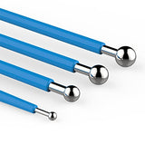 SYGA DIY Cake Tools, AmyTalk 4Pcs Metal Ball Baking Fondant Cake Tools Stainless Steel 8 Head Pen for Sugar Flower