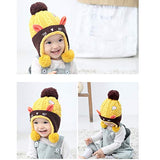 SYGA Baby Boys Girls Winter Earflap Beanie Hat Knitted Pompom Cap