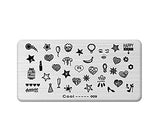 SYGA Style Nail Art Image Stamping Plates (Silver)