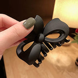 SYGA Hair Claw Clips for All Type Hair Strong Hold Perfect For Women Barrettes for Fancy Hair Fashion Accessories For Girls Hair Clamps Clip 8cm Hair Jaw Claw for Heavy Hair- 2Pcs,Pink & Black