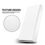 SYGA 1pc Power Bank Cover Only Anti-Slip Silicone Protection Cover for Mi 2C 20000mAh Powerbank_White