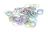 SYGA Elastic Hair Ties for Thin Hair,Ponytail Holders Value Pack for Newborn Girls,100pcs/pack Multicolor Mixed-5106