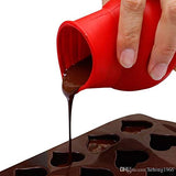 SYGA Set of 2 Soft Silicone Chocolate Melting Pot Mould Butter Sauce Milk Baking Pouring Tool