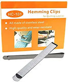 SYGA 20Pcs Hemming Sewing Clips Stainless Steel 3 Inches Wonder Clips, Pinning, Dressmaking Sewing Accessories, Quilting Measurement Ruler Supplies Set of 20 Sewing Tool - Silver, 20 Pieces