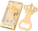 SYGA Crown Bottle Opener for Wedding Favors or Crown Gifts, Wedding Favors, Keepsake Decoration (Gold)