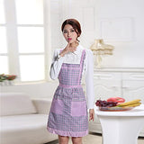 SYGA Pink Flower Design Waterproof Stylish Polyester Fiber Women Apron