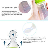 SYGA Baby Training Silicone Spoon Rice Cereal Squeeze Baby Bottle Spoon Safe Tableware Baby Feeding Tools_Green