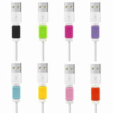 SYGA Charger Cable Saver Protector for Mobile Laptop Macbook Charge Cable Saver and Fixer(2 Pcs, Assorted Colors)
