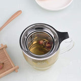 SYGA Stainless Steel Tea Infuser Premium Tea Strainer with Two Handles & Large Capacity for Loose Tea Leaf, Classic Metal Mesh Tea Filter for Cups, Mugs, Teapots- Type 2