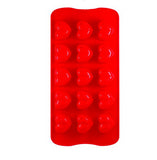 SYGA 15 Holes Red Silicone Heart Shape Mold