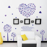 SYGA Decorative Heart Wall Stickers Wall Decals 850