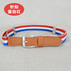Pin buckle blue white red