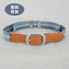 Pretty button double gray