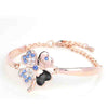 Rose gold+blue+black