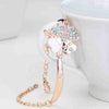 Rose gold + sea blue + white