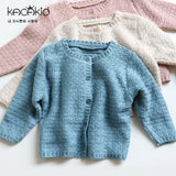 Children's sweater cardigan autumn and winter children's clothing men and women small children baby round neck top infant knitted sweater coat