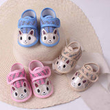 Spring, autumn and summer non-slip baby toddler shoes square mouth children's shoes baby soft bottom 9.9 free shipping wholesale on behalf of 112