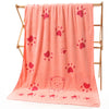 Foot bear orange pink / 70*140--