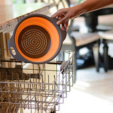 SYGA Set of 2 Vegetable Fruit Washer Strainer_Orange