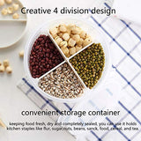 SYGA 1 Piece Sealed Compartment Multipurose Kitchen Container for Grains and Spices_Pink