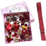 SYGA 18 Pcs Children's Suit Girls Baby Hair Clips Small Safety Clip Princess Hairpin Baby Hair Accessories Gift Box