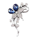 SYGA Brooch Pin Fashion Crystal Rhinestone Jewellery Pin Vintage Accessories Decoration Clothing Bouquet Brooches for Bridal Women Girl